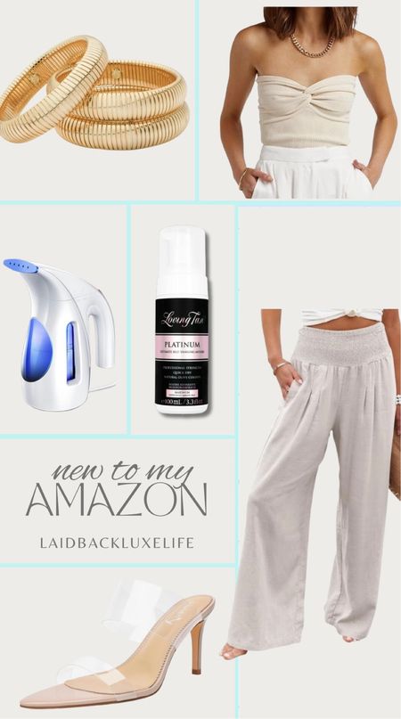 New to my Amazon ✨ date night outfit, accessories, self tanner, travel steamer, gold cuff bracelets, Amazon bestsellers, #LaidbackLuxeLife

Follow me for more fashion finds, beauty faves, lifestyle, home decor, sales and more! So glad you’re here!! XO, Karma

#LTKFindsUnder50 #LTKStyleTip