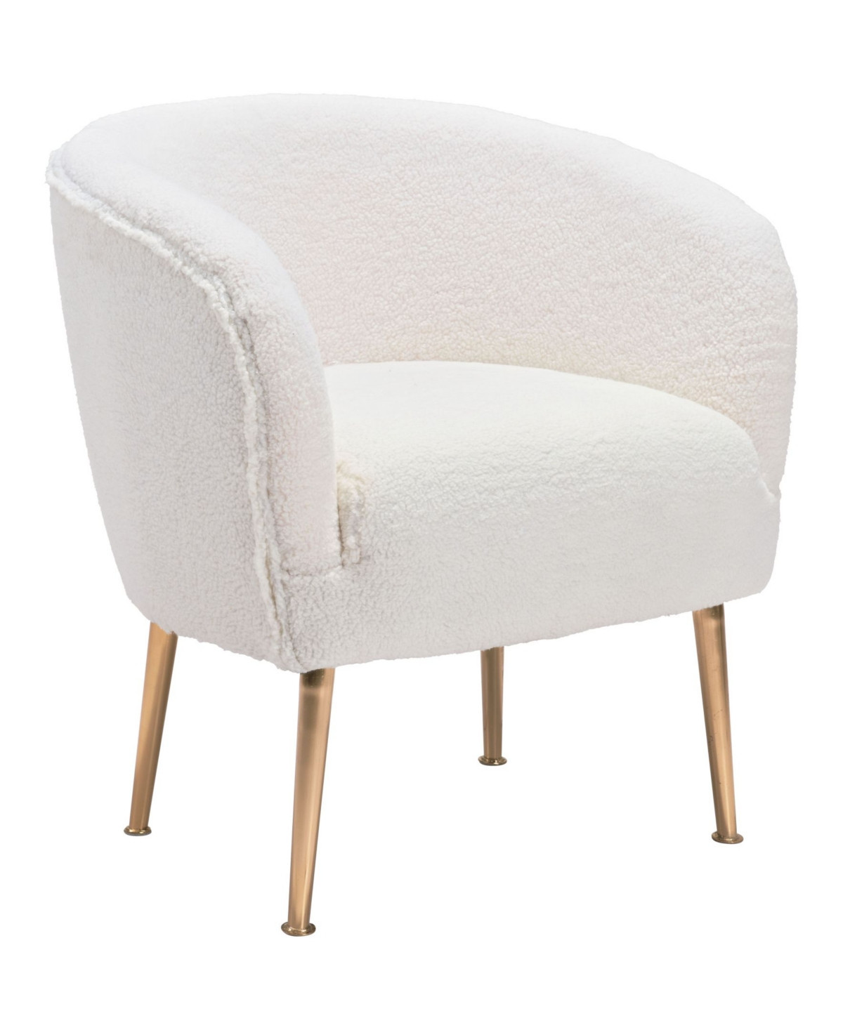 Zuo Sherpa Accent Chair - Beige | Macy's