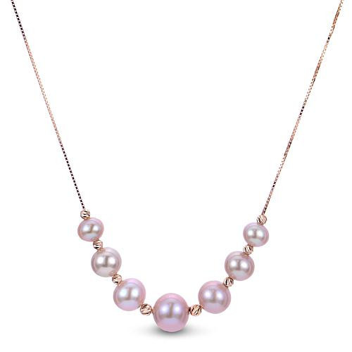 Imperial Pearls 18"" 14K Cultured Pearl Brilliance Bead Chain Necklace | HSN