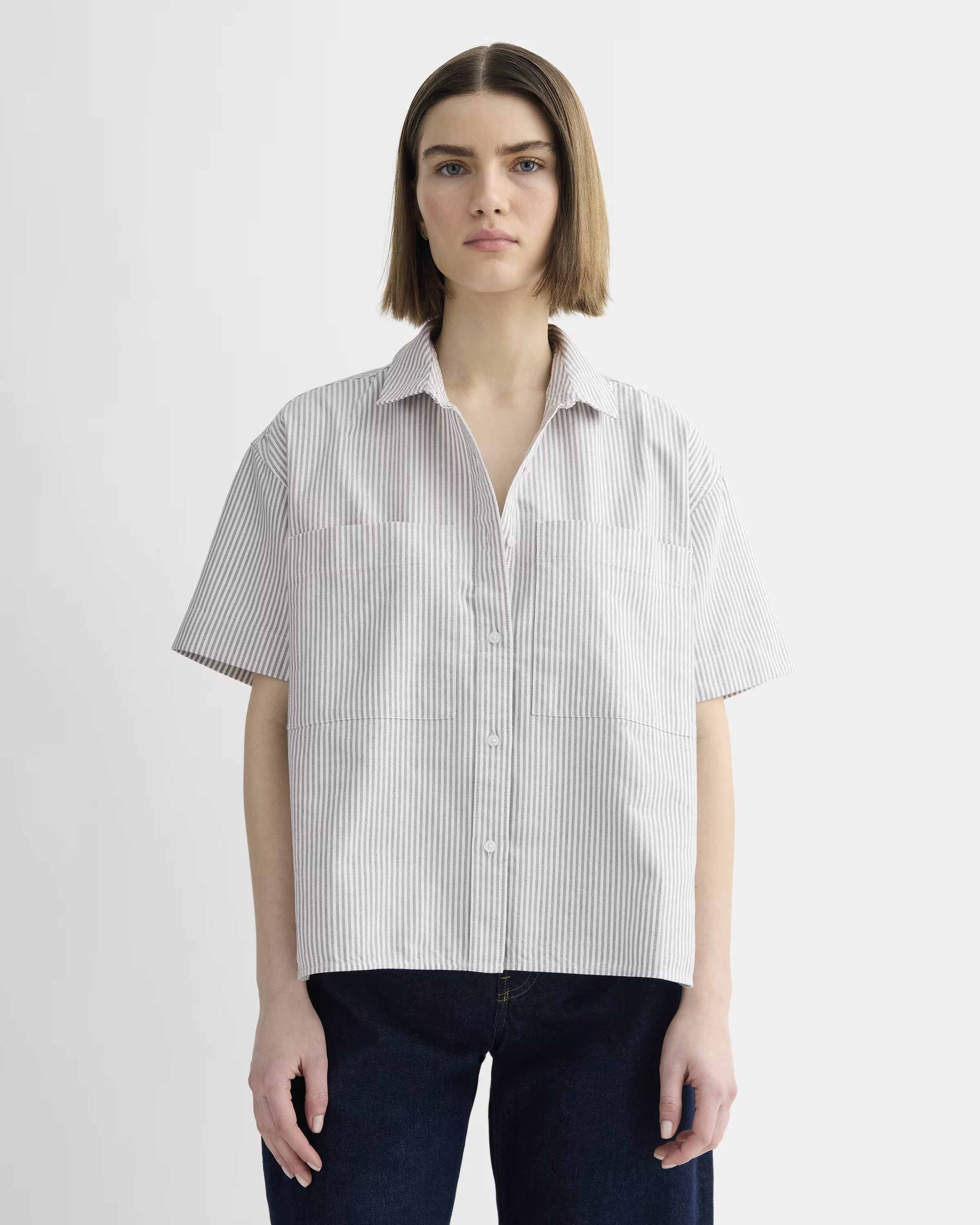 The Short-Sleeve Boxy Oxford | Everlane