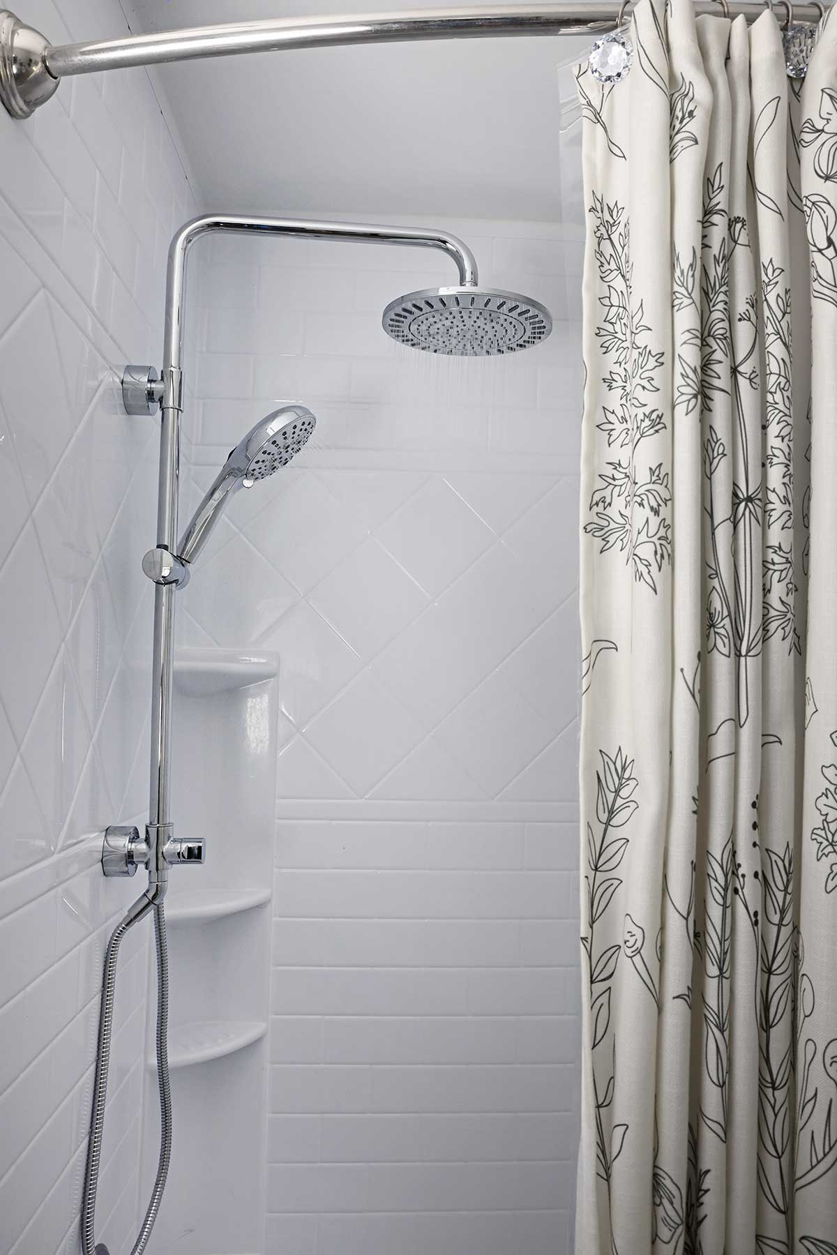 Shower with a rain head and handheld wand | Making it easier to clean the shower and making showering a spa-like experience. 

 #LTKHome