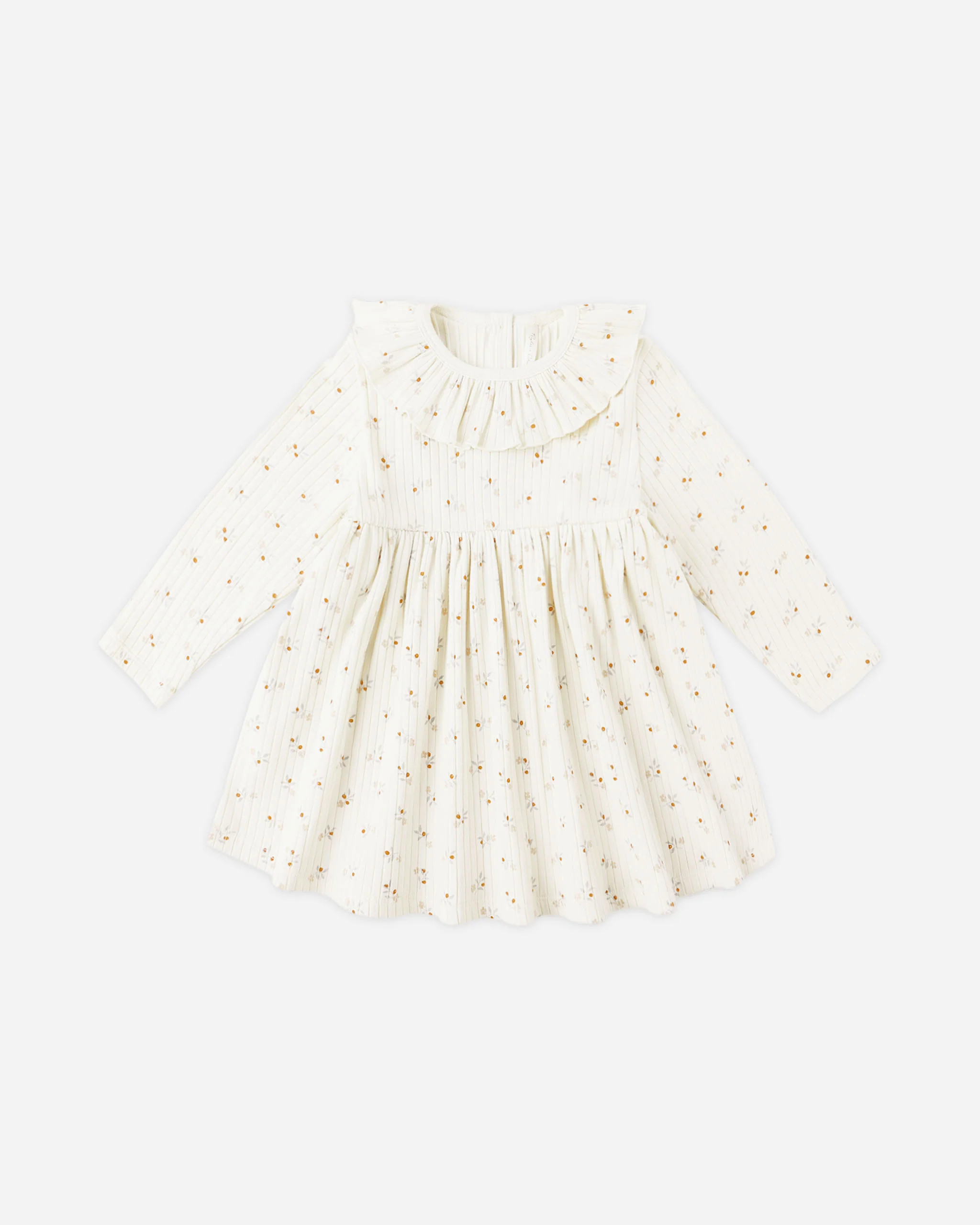 Ruffle Collar Dress || Natural Ditsy | Rylee + Cru