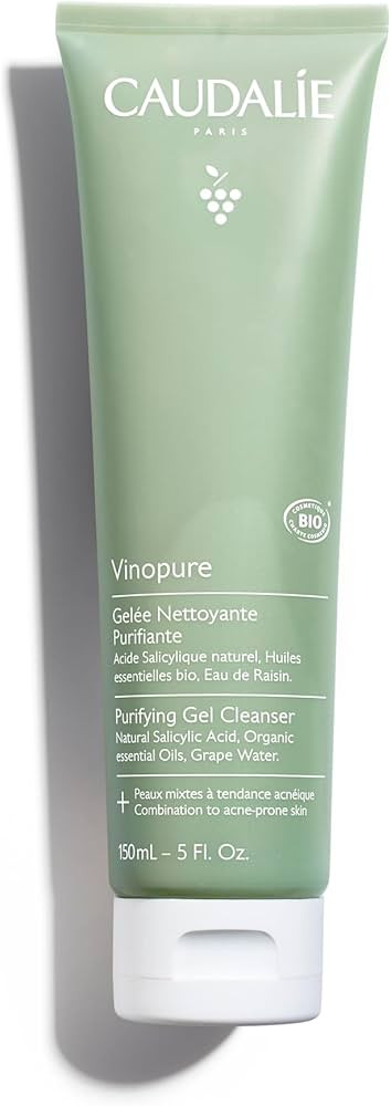 Caudalie Vinopure Pore Purifying Gel Cleanser with Natural Salicylic Acid, 5 Fl Oz | Amazon (US)