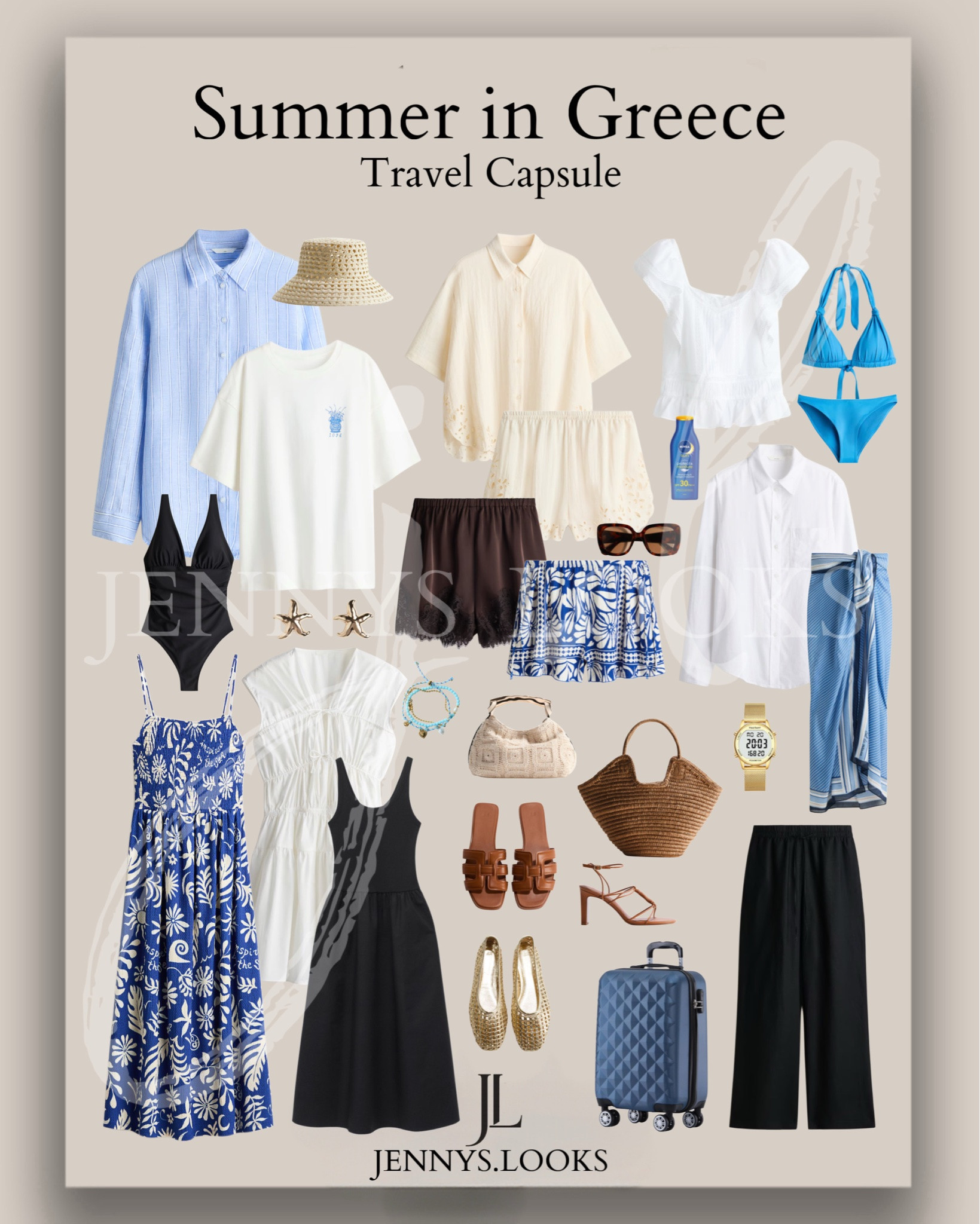 You wanted an update from my travel capsule for a holiday in Greece in summer 
Here it is ! 😍💙
Choose airy light material Comfortable shoes for daytime
And don't forget a nice hat! 
It's getting hot

#LTKeurope #LTKmidsize #LTKtravel