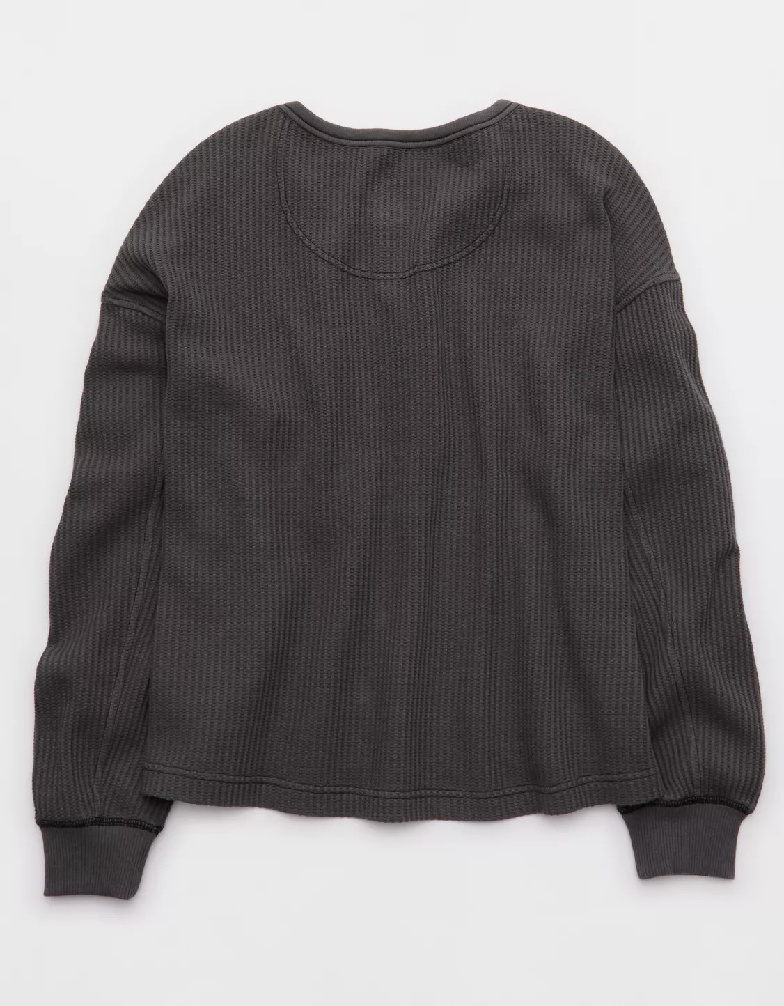 Aerie Waffle Henley Sweatshirt | Aerie