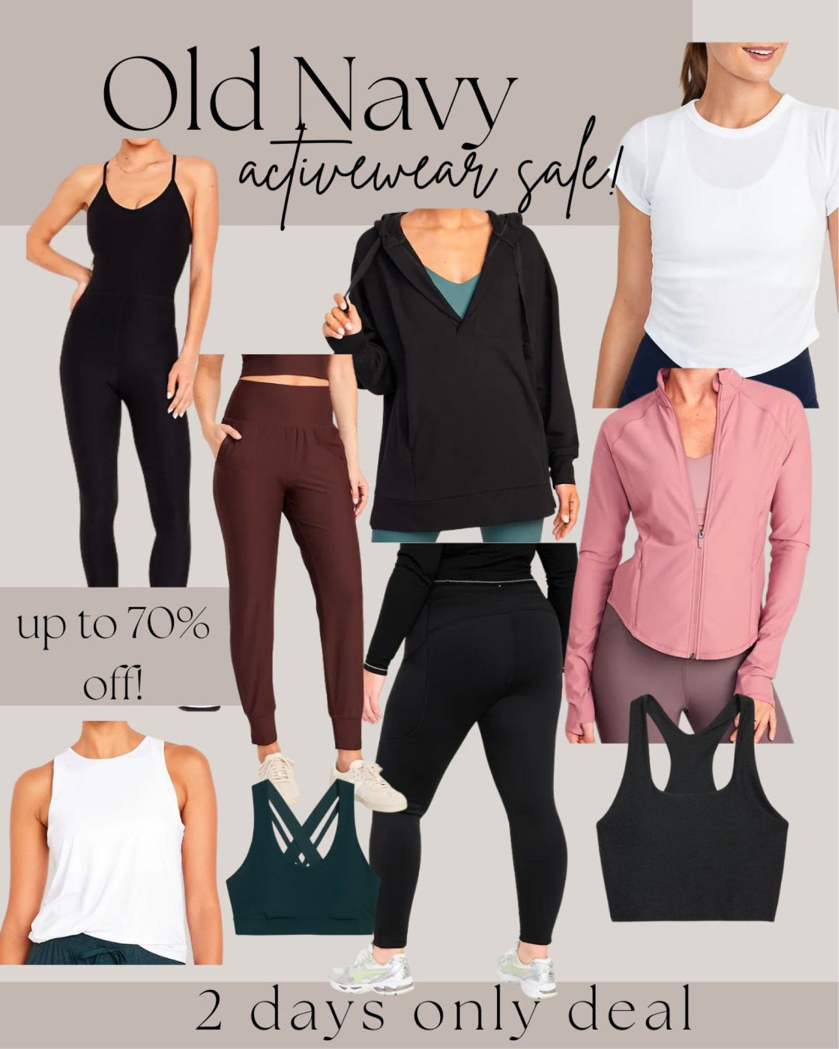Old navy new years sale! 
2 day Activewear sale! Shop these deals while they last! 

#LTKstyletip #LTKsalealert #LTKfindsunder50