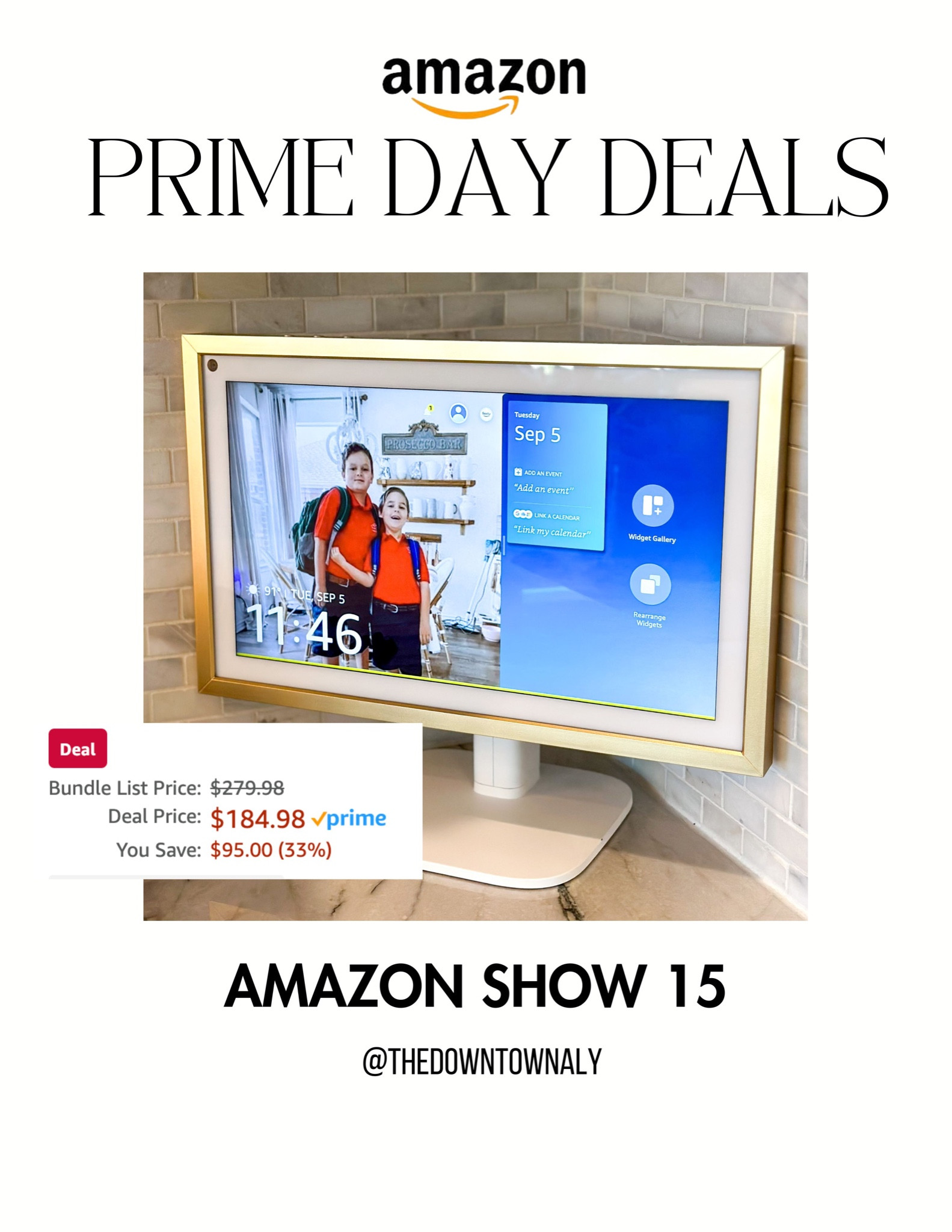 Amazon Prime Day Deals Tech Alexa Show 15 Huge Sale

Added frame and spray painted gold
Added stand and painted white 

#LTKhome #LTKsalealert #LTKxPrime