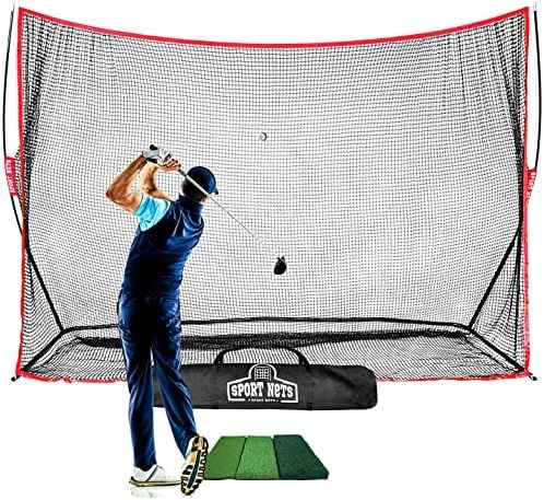 Heavy Duty Golf Hitting Net for Indoor or Backyard Golf Driving Practice - 10x7 feet Hitting Net ... | Amazon (US)