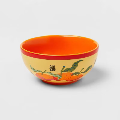 Lunar New Year 10oz Stoneware Rice Bowl Yellow | Target