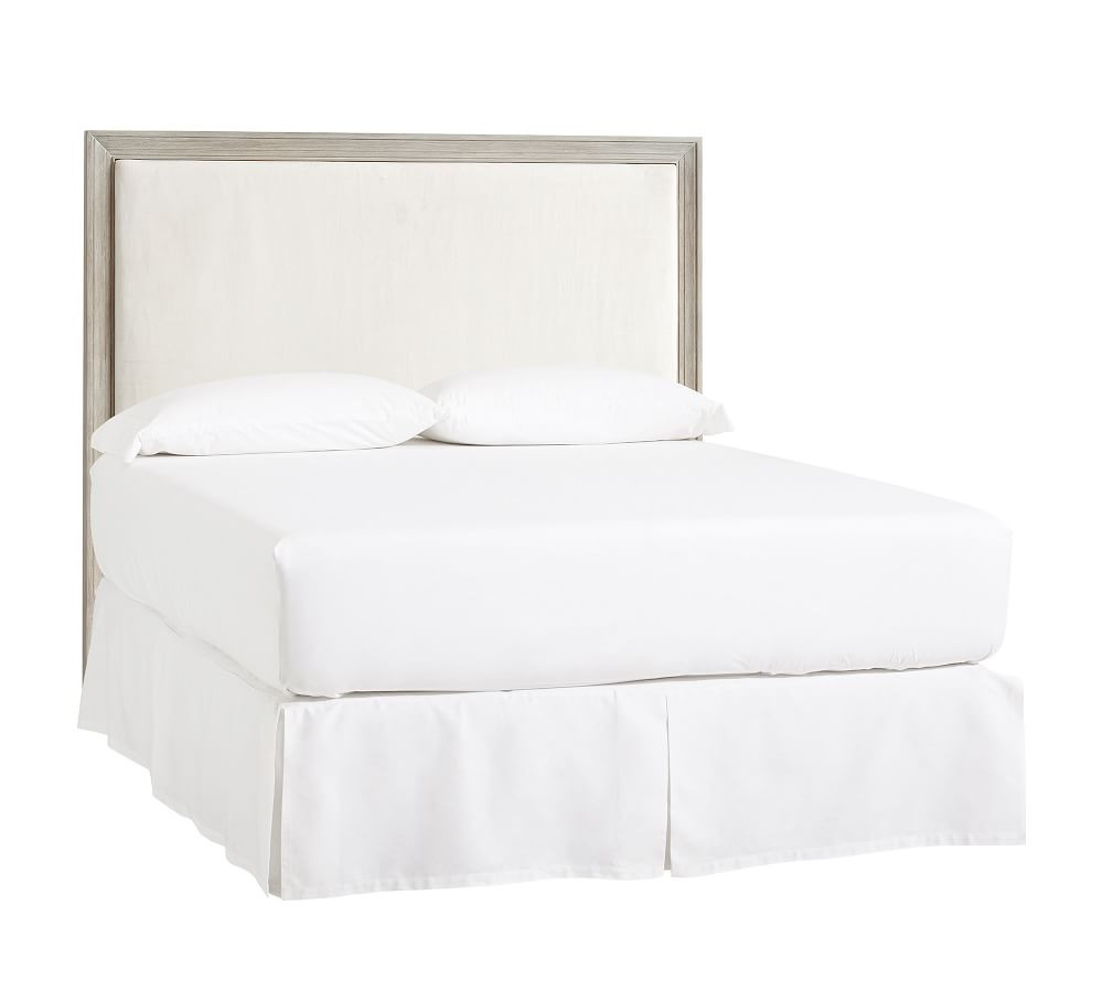 Montgomery Upholstered Headboard, California King, Brushed Fog | Pottery Barn (US)