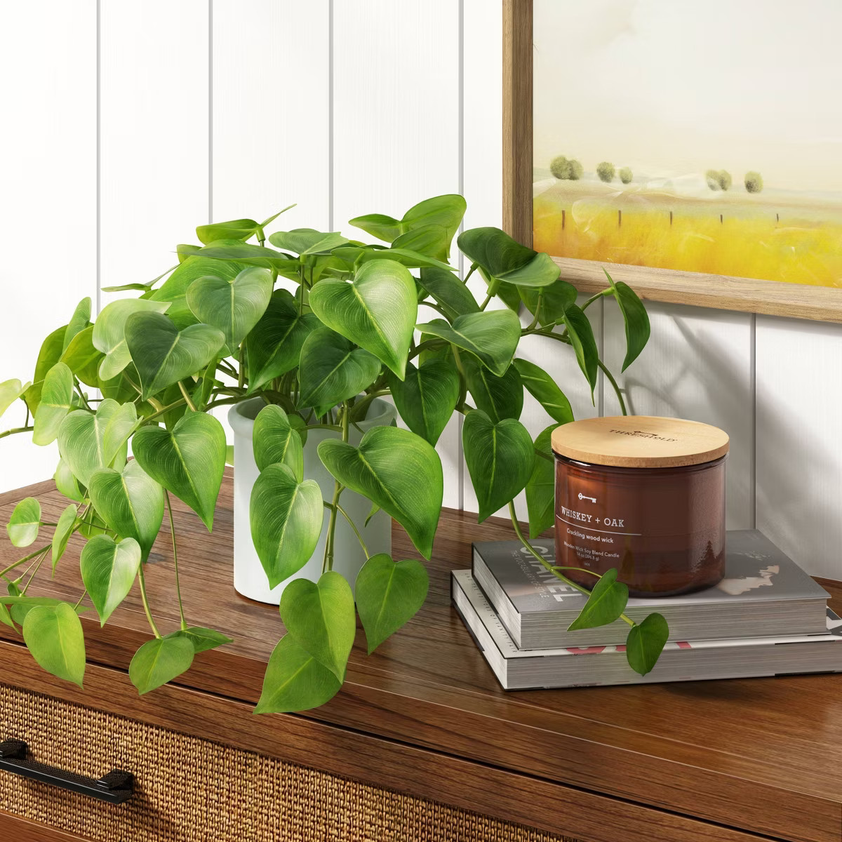 14" x 28" Artificial Pothos Plant in Pot - Threshold™ | Target