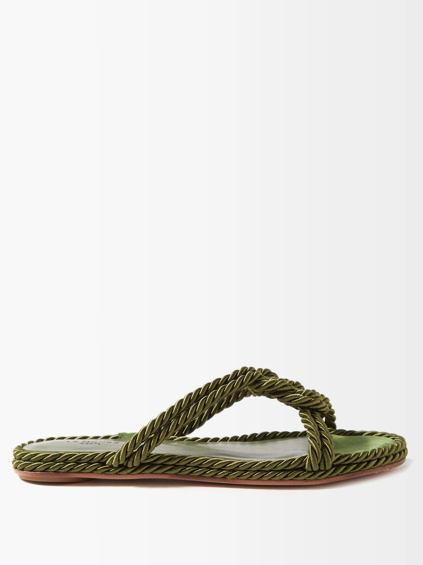 Rope-braided suede sandals | Matches (US)