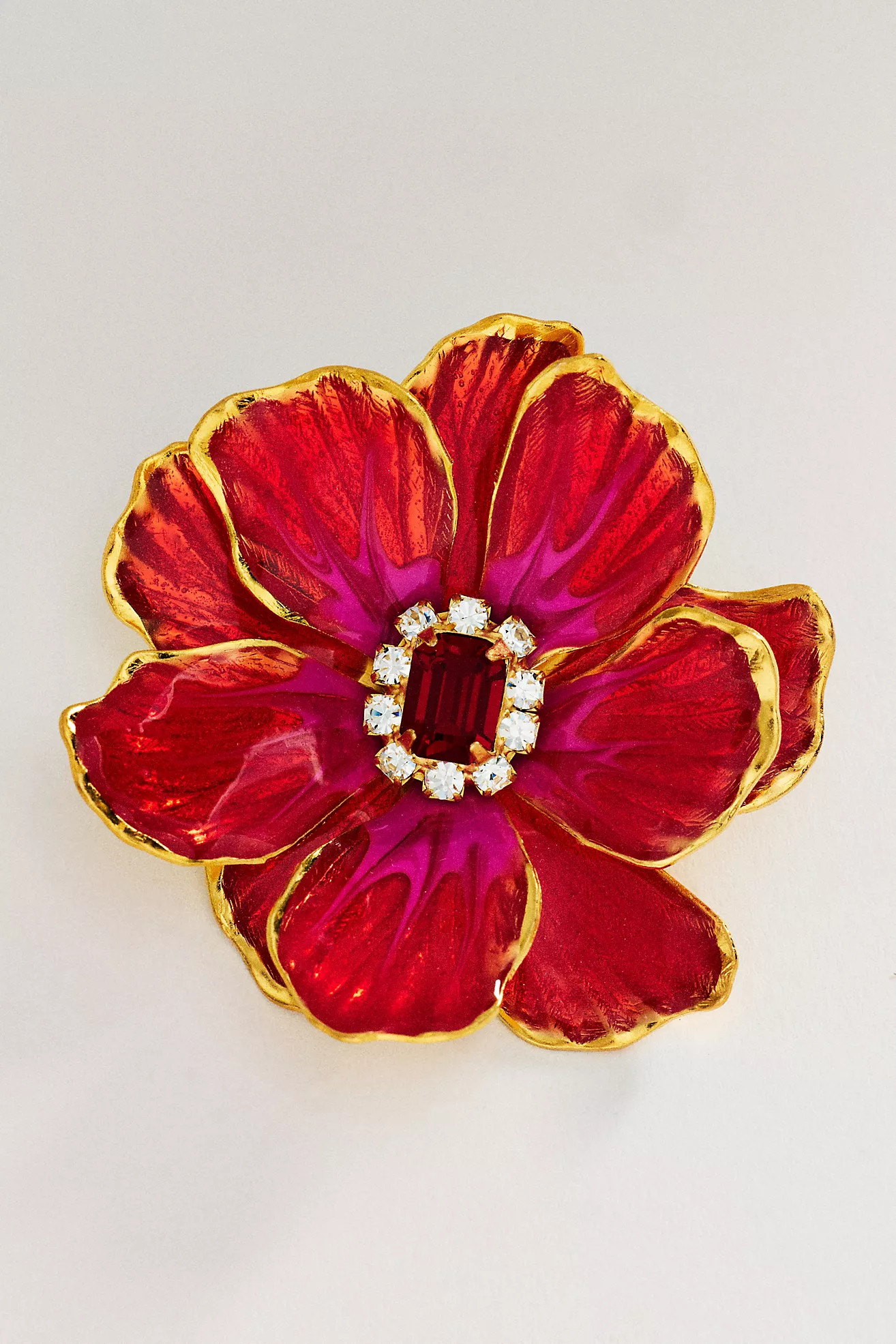 The Pink Reef Hand-Painted Birth Flower Stud Earrings | Anthropologie (US)