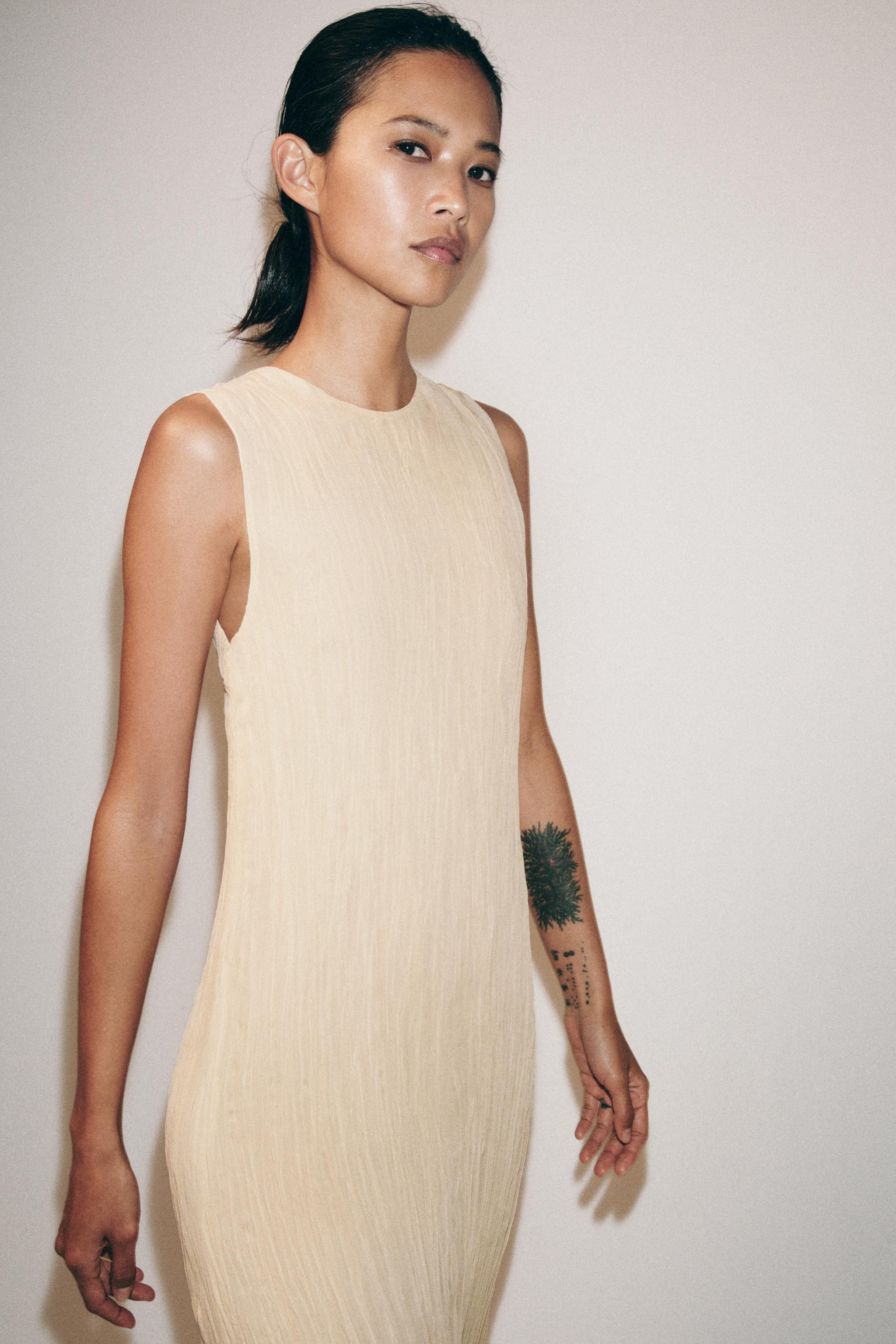 COMBINATION DRESS WITH DETACHABLE OVERLAY ZW COLLECTION | Zara US