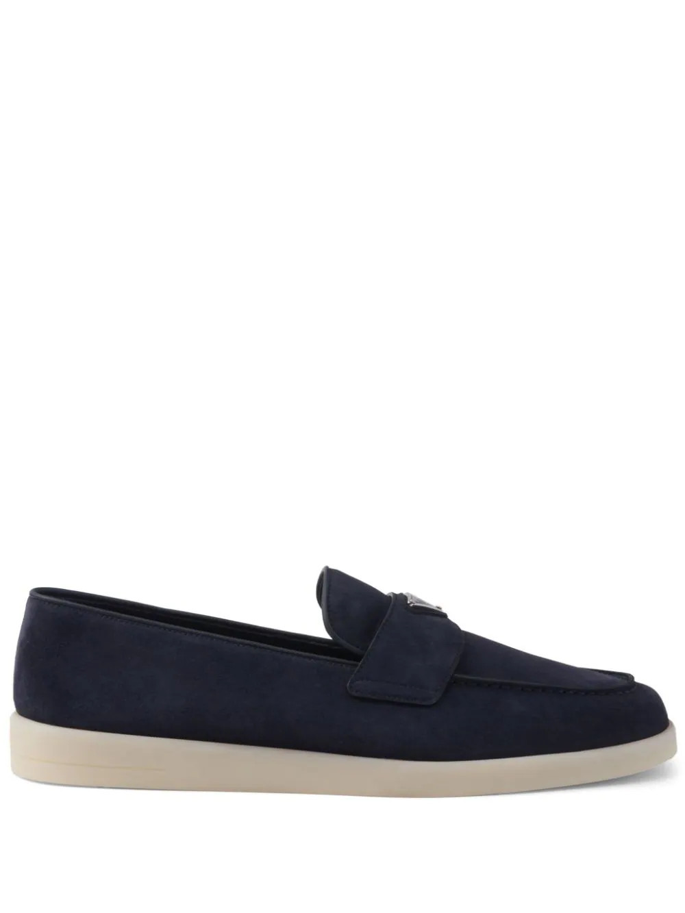Prada suede loafers - Blue | Farfetch Global
