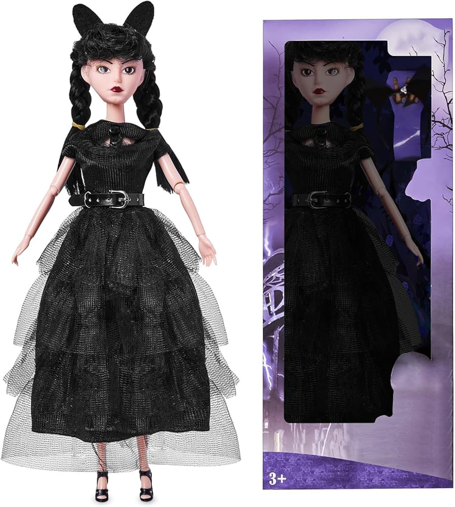 Wednesday Fashion Dolls with Accessories, 11.5 inch Girls Halloween Christmas Doll, Soft Body & B... | Amazon (US)