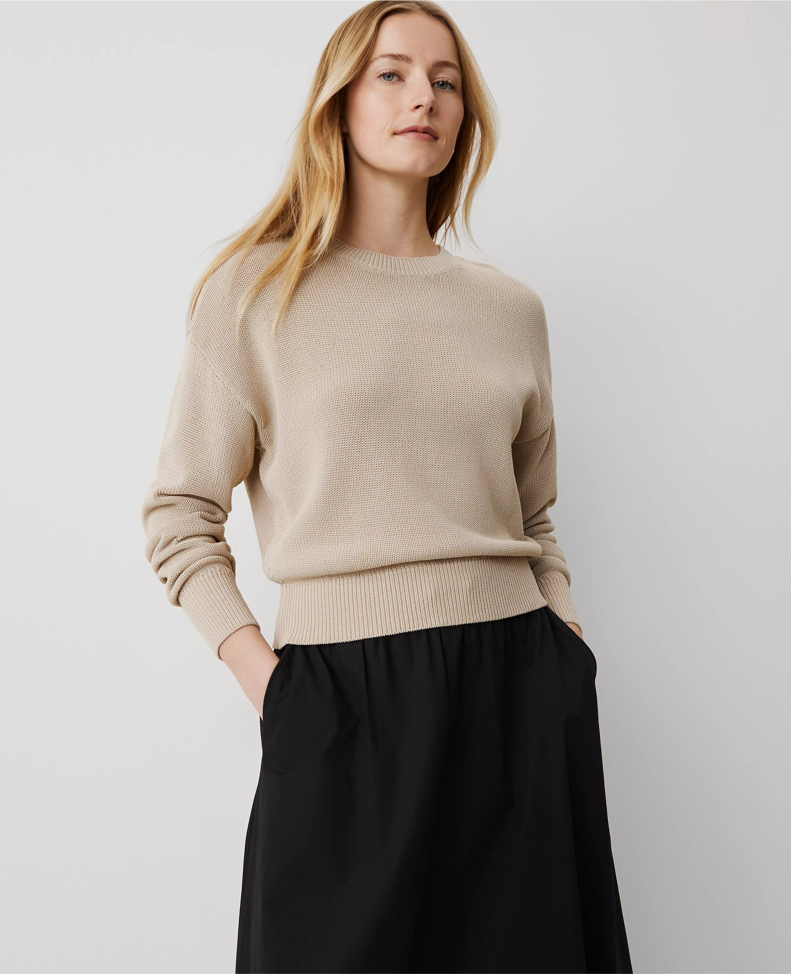 Weekend Collection Wedge Sweater | Ann Taylor