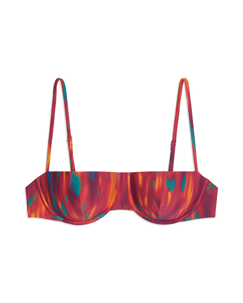 Balconette Fire Tie Dye Bikini Top | We Wore What