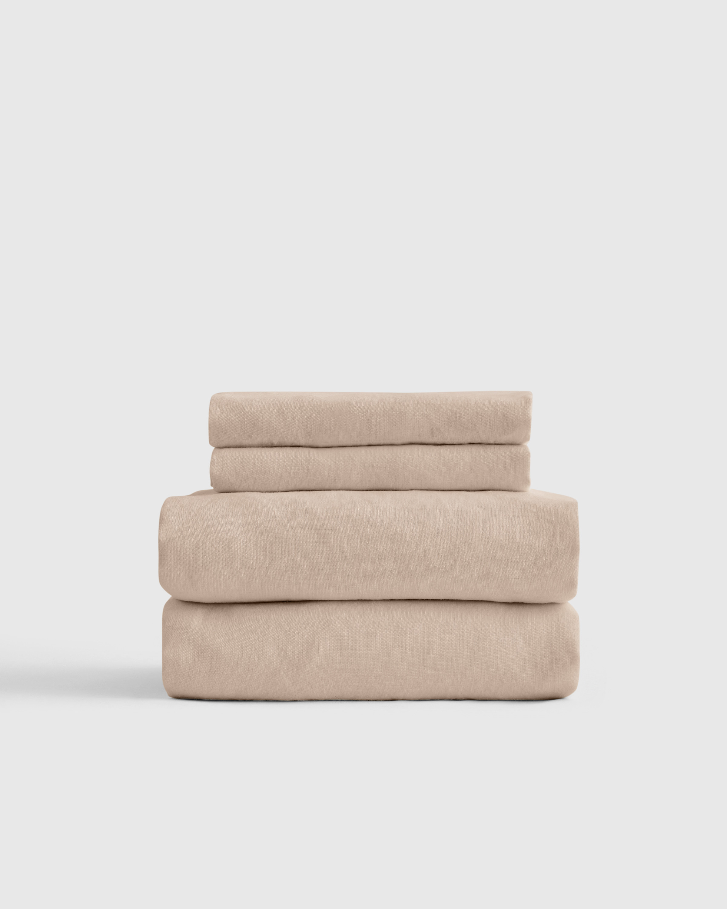 Quince | Organic Brushed Cotton Sheet Set in Toffee, Size Queen, Cotton | Quince