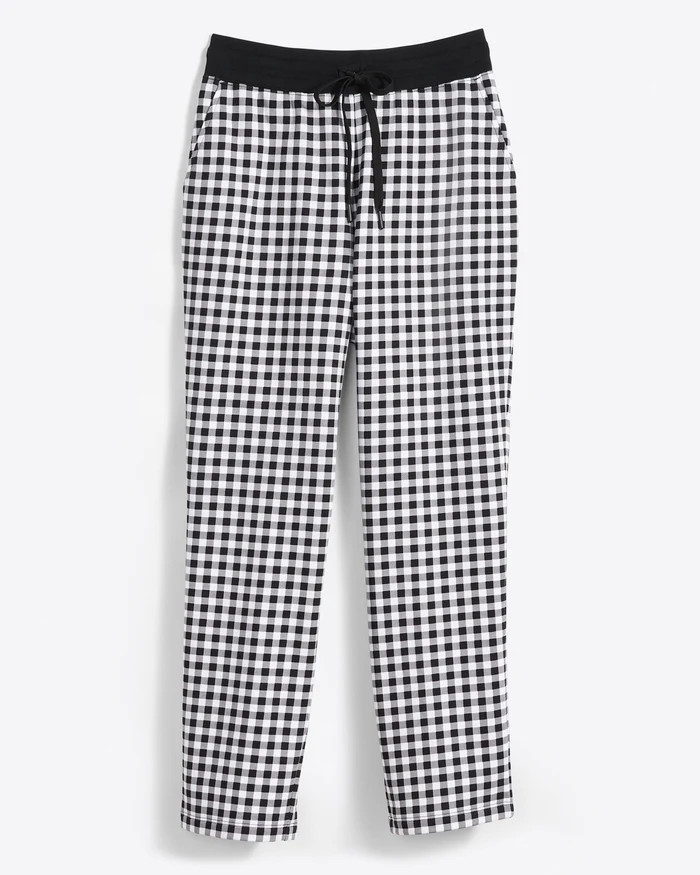 Natalie Sweatpants in Black Gingham | Draper James (US)