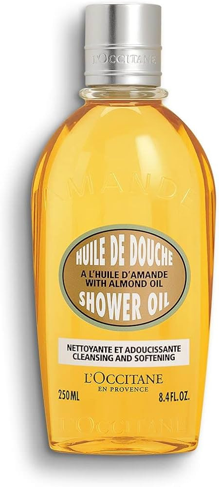 L'Occitane Cleansing & Softening Almond Shower Oil, Oil-to-Milky Lather, Softer Skin, Smooth Skin... | Amazon (US)