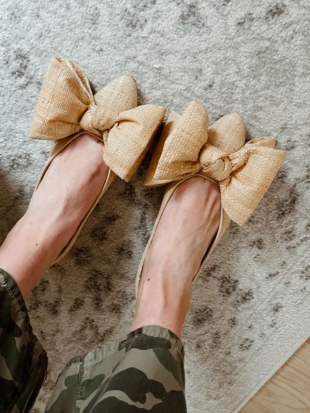 The most perfect bow flats for spring. They run a little big, I sized down 1/2 size.

#bows #bowflats #springshoes

#LTKshoecrush #LTKSeasonal