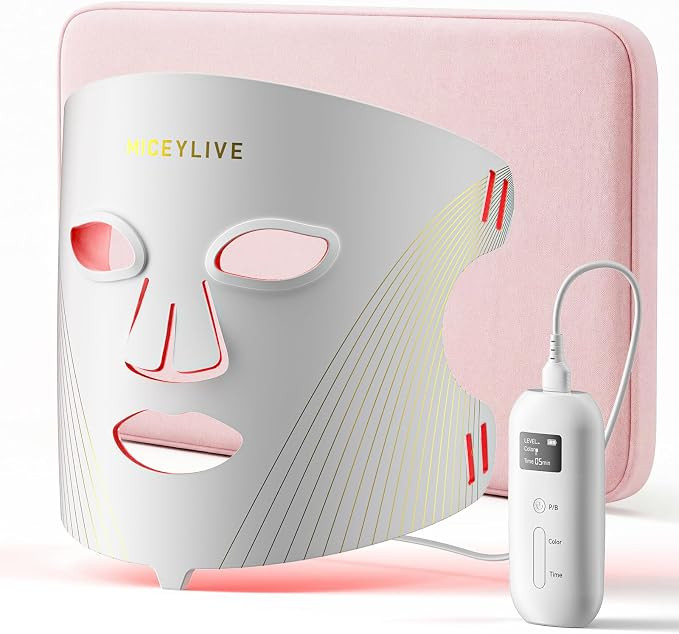 Red Light Therapy for Face with 432 LEDs & 3 Wavelengths (Red, Blue, NIR) - Targeting Wrinkles & ... | Amazon (US)
