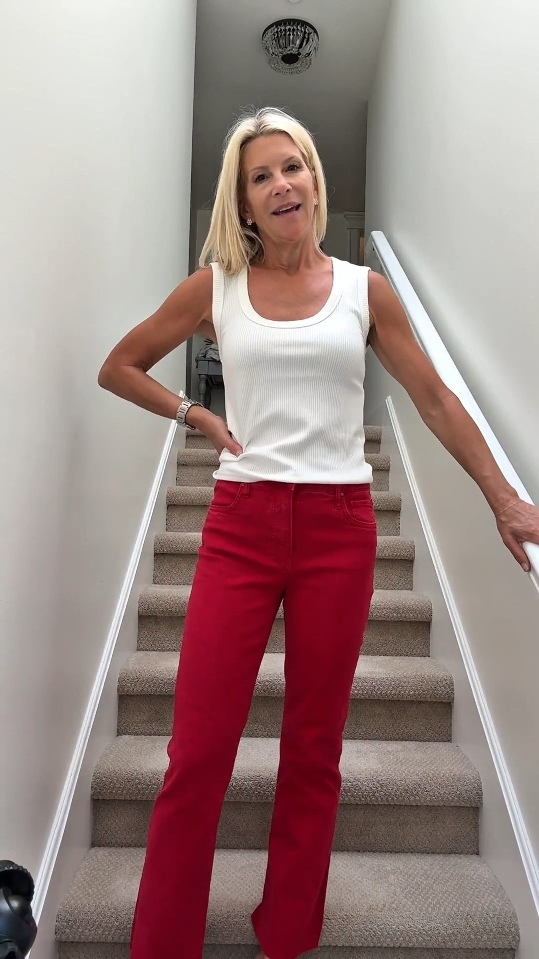 Obsessed with these red jeans ❤️ perfect with a simple white or cream sweater when it’s too cold for a tank. Easy v-day outfit, nothing complicated.

#valentinesoutfit #casualvalentine #everydaystyle #ltkstyle #ltkwear #redjeans #effortlessstyle #outfitinspo #classiccasual



#LTKootd #LTKValentine #LTKOver40