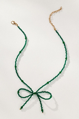 Beaded Bow Necklace | Anthropologie (US)