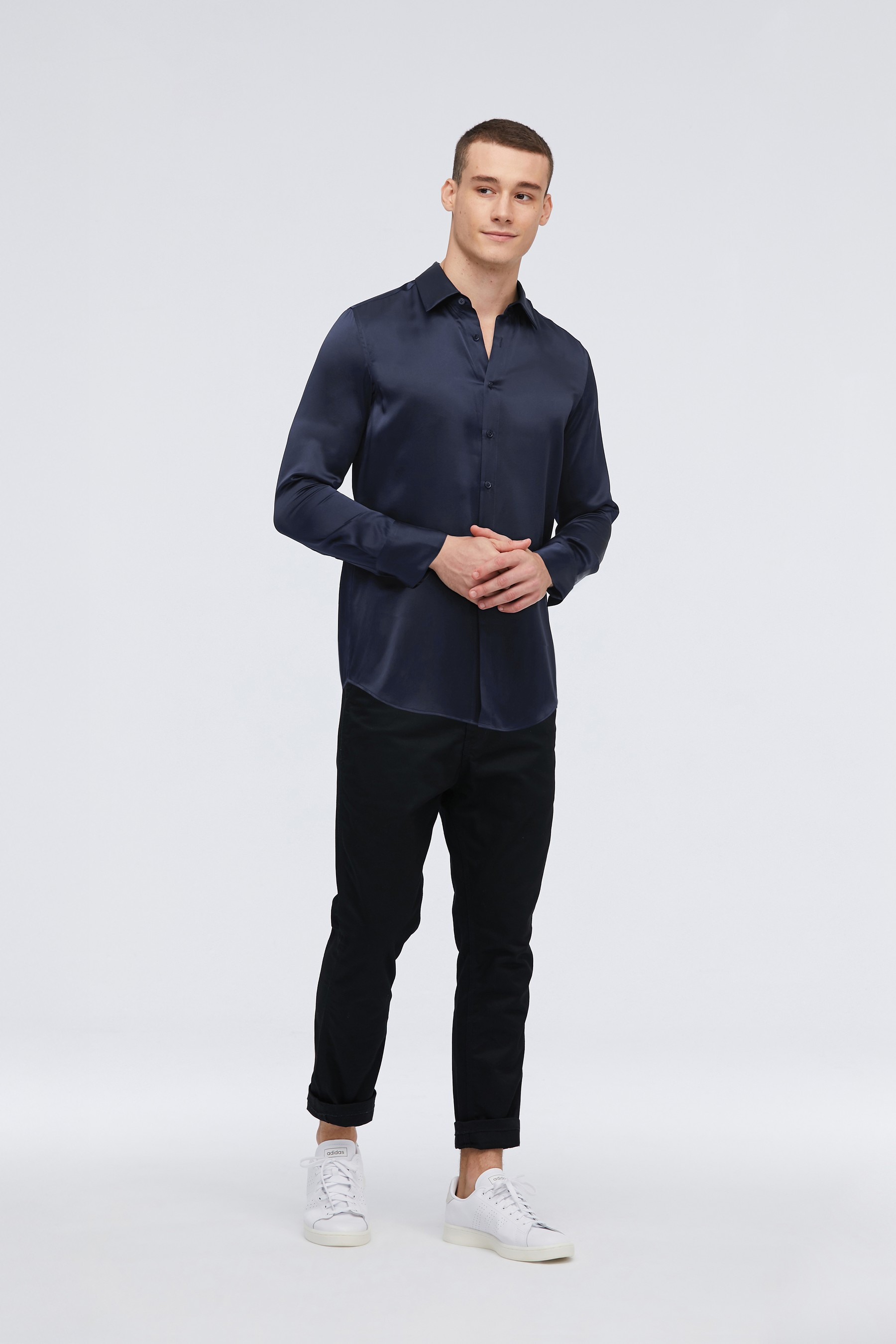 Mulberry Silk Basic Mens Shirt | LILYSILK