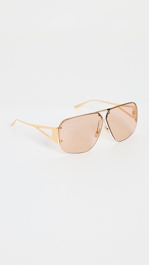 Bottega Veneta Triangle Sunglasses | SHOPBOP | Shopbop