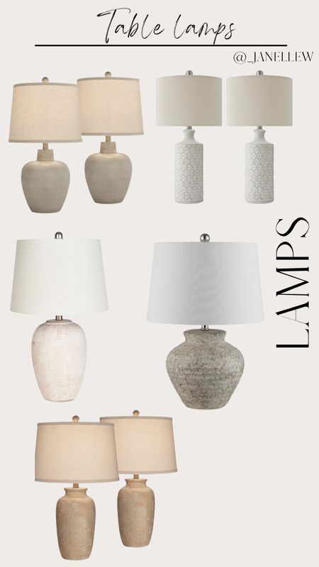 In need of a couple of lamps for my living room. Loving the ceramic style! What do you think?

•Follow for more home decor!!•

#homedecor #decor #lamps #light #wayfair #amazon

#LTKhome #LTKSpringSale