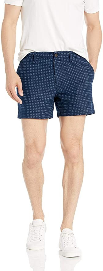 Amazon Brand - Goodthreads Men's 5" Inseam Comfort Stretch Linen Cotton Short | Amazon (US)