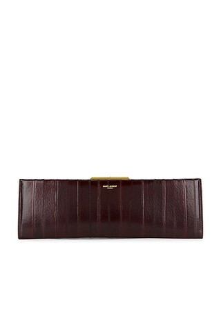 Saint Laurent Large Midnight Clutch in Scotch Brown & Dark Scotch Brown | FWRD | FWRD 