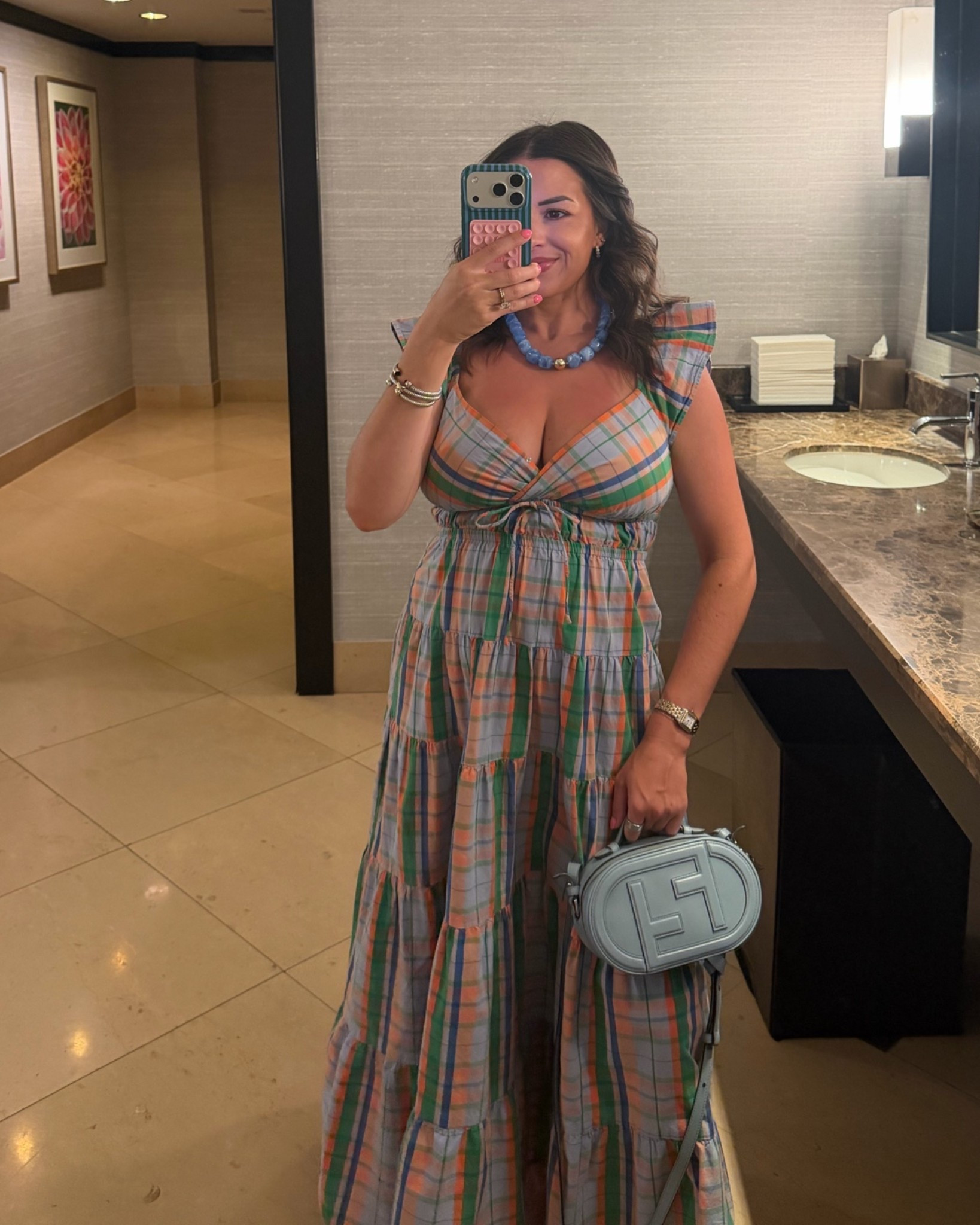 Borrowed this blue Fendi crossbody from Vivrelle for my vacation in Vail! Loved it so much you can use my code SARAHLSTYLED for 50% off your first 3 months! 

#LTKTravel
