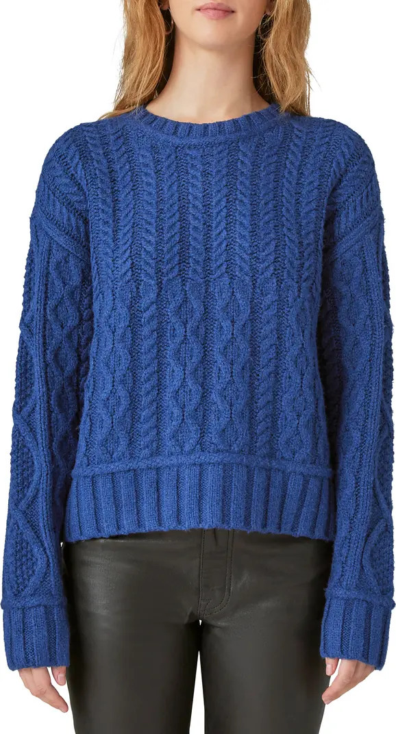 Cable Stitch Crewneck Sweater | Nordstrom Rack