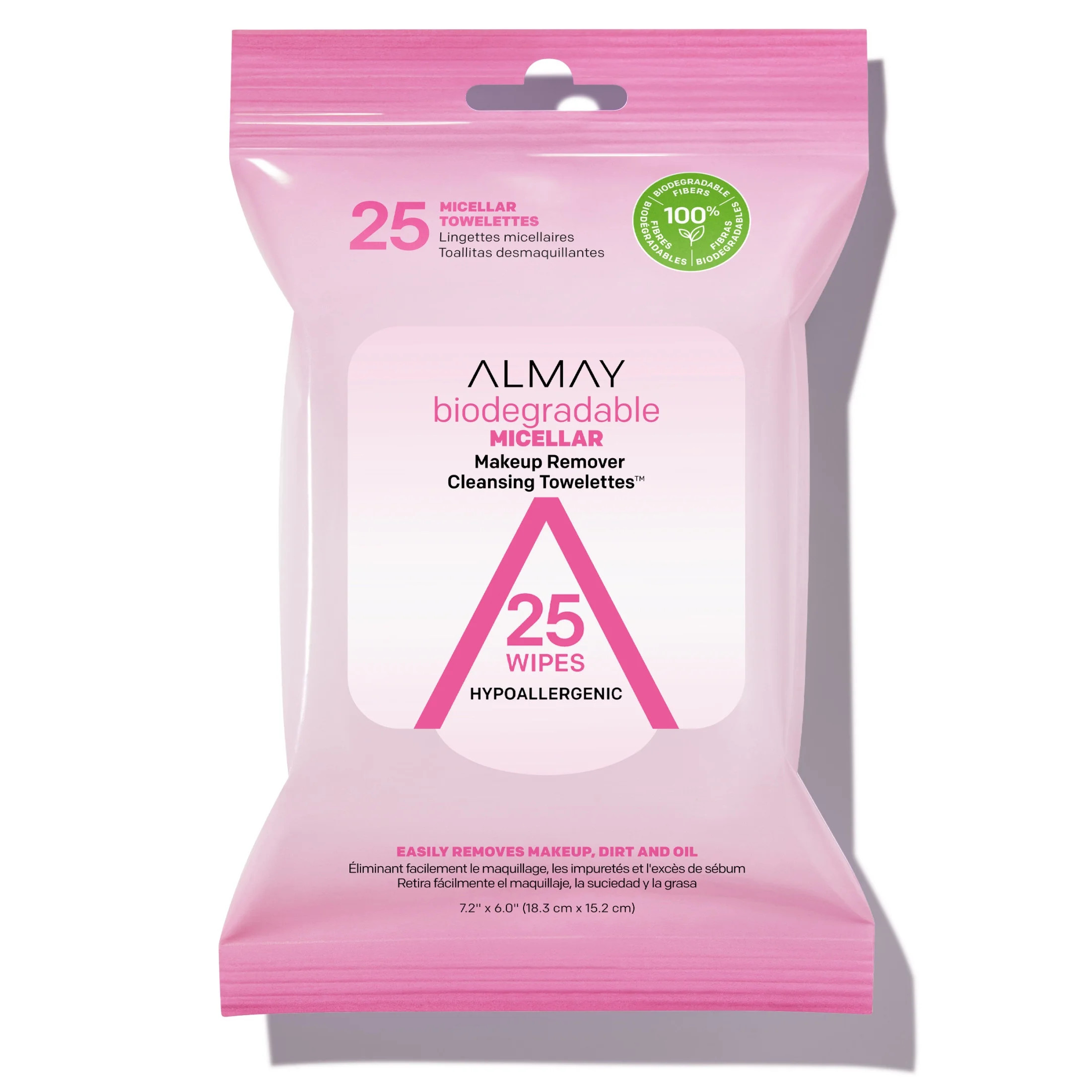 Almay Biodegradable Micellar Makeup Remover Cleansing Towelettes, 25 Count | Walmart (US)