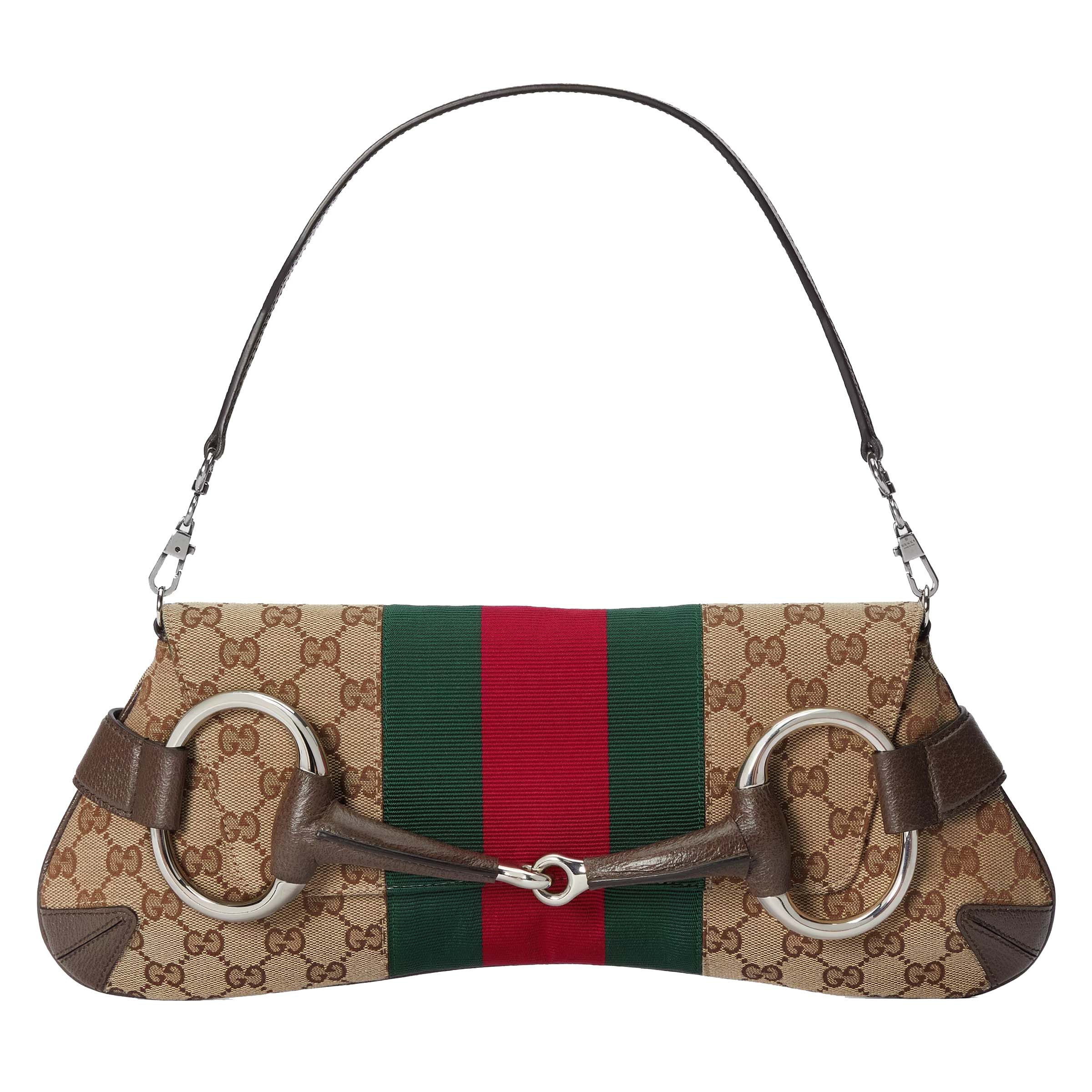 Women's Gucci Horsebit Chain Medium Shoulder Bag in Beige/Ebony | StockX