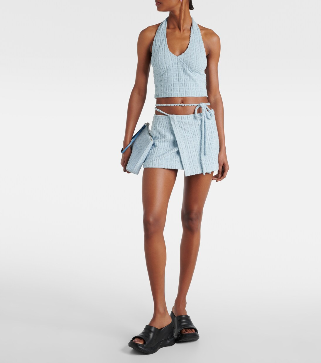 Plage 4G 코튼 블렌드 테리 크롭 탑 | Mytheresa (INTL)