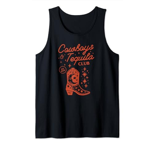 Vintage Women Rodeo Western Country Cowboys And Tequila Tank Top | Amazon (US)