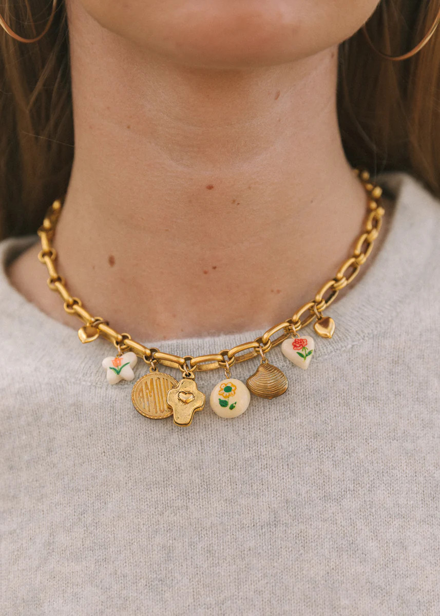 Floral Charm Necklace | Logan Tay