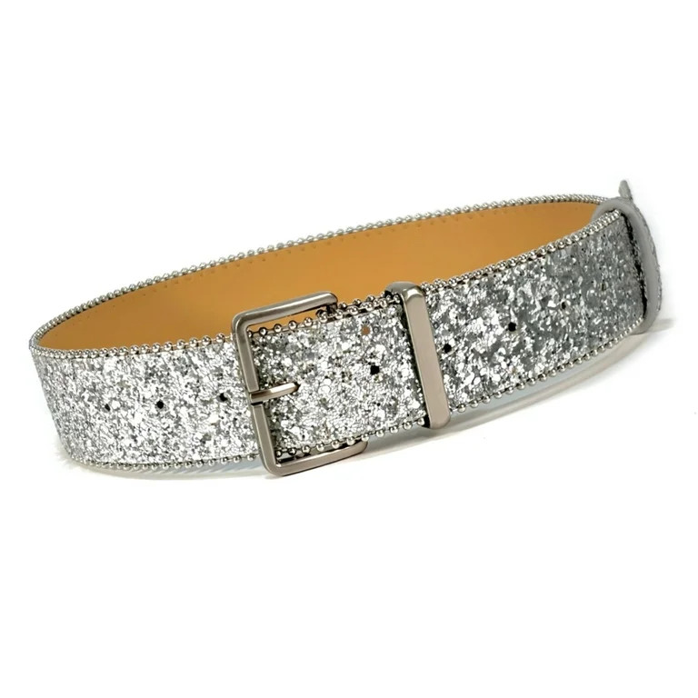 Jesscasday Shimmering Sequins Waist Belt Pin Buckle Belt Women New Year Party Dress Belt | Walmart (US)