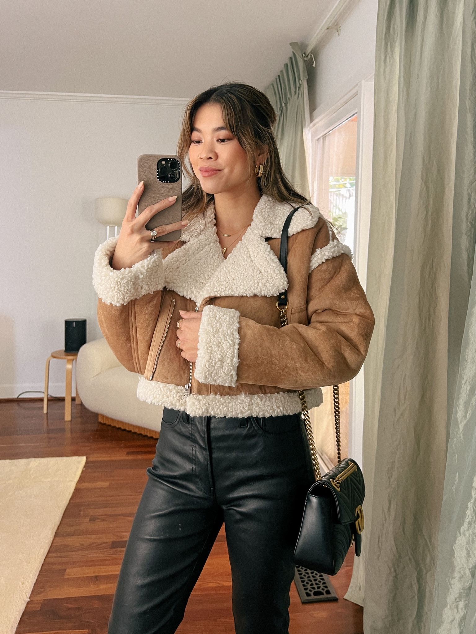 Abercrombie brown shacket with Abercrombie black leather pants 

Top: XXS/XS
Pants: 00/0
Shoes: 6

#leggings
#leatherleggings
#fallfashion
#fallstyle
#falloutfits
#abercrombie 
#booties 
#datenight
#sweater 
#shacket
#abercrombie 

#LTKfit #LTKstyletip #LTKSeasonal