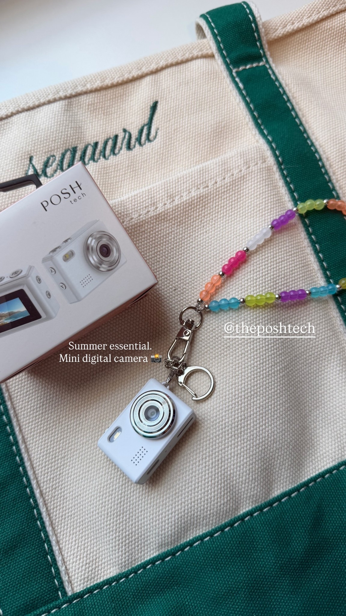 Summer essential. 
Mini digital camera 📸 @theposhtech