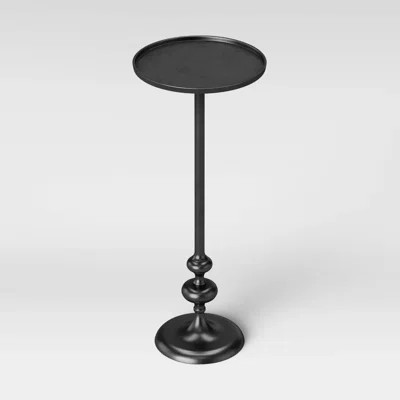 Londonberry Turned Metal Accent Table Black | Wayfair North America