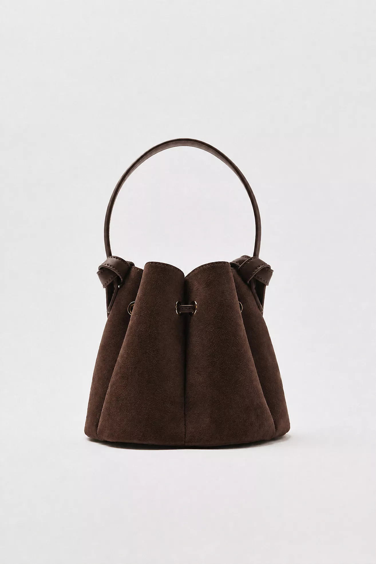 Melie Bianco Laguna Cinched Mini Faux-Suede Bucket Bag | Anthropologie (US)