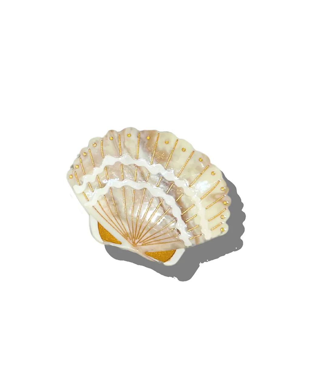Hand-Painted Seashell Claw Hair Clip | ban.do