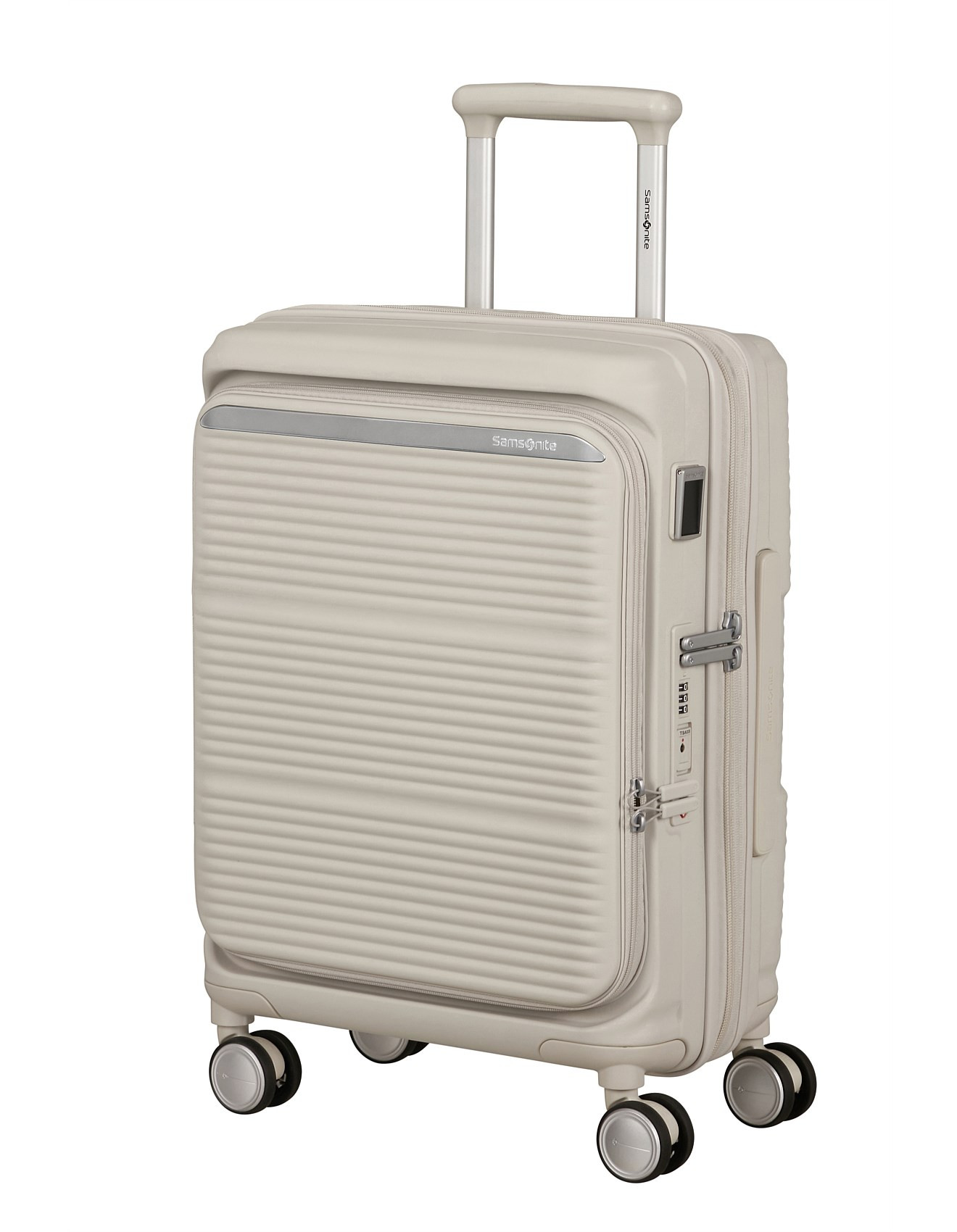Paralux 55cm Expandable Small Carry-On Suitcase Stone Grey | David Jones (Australia & New Zealand)