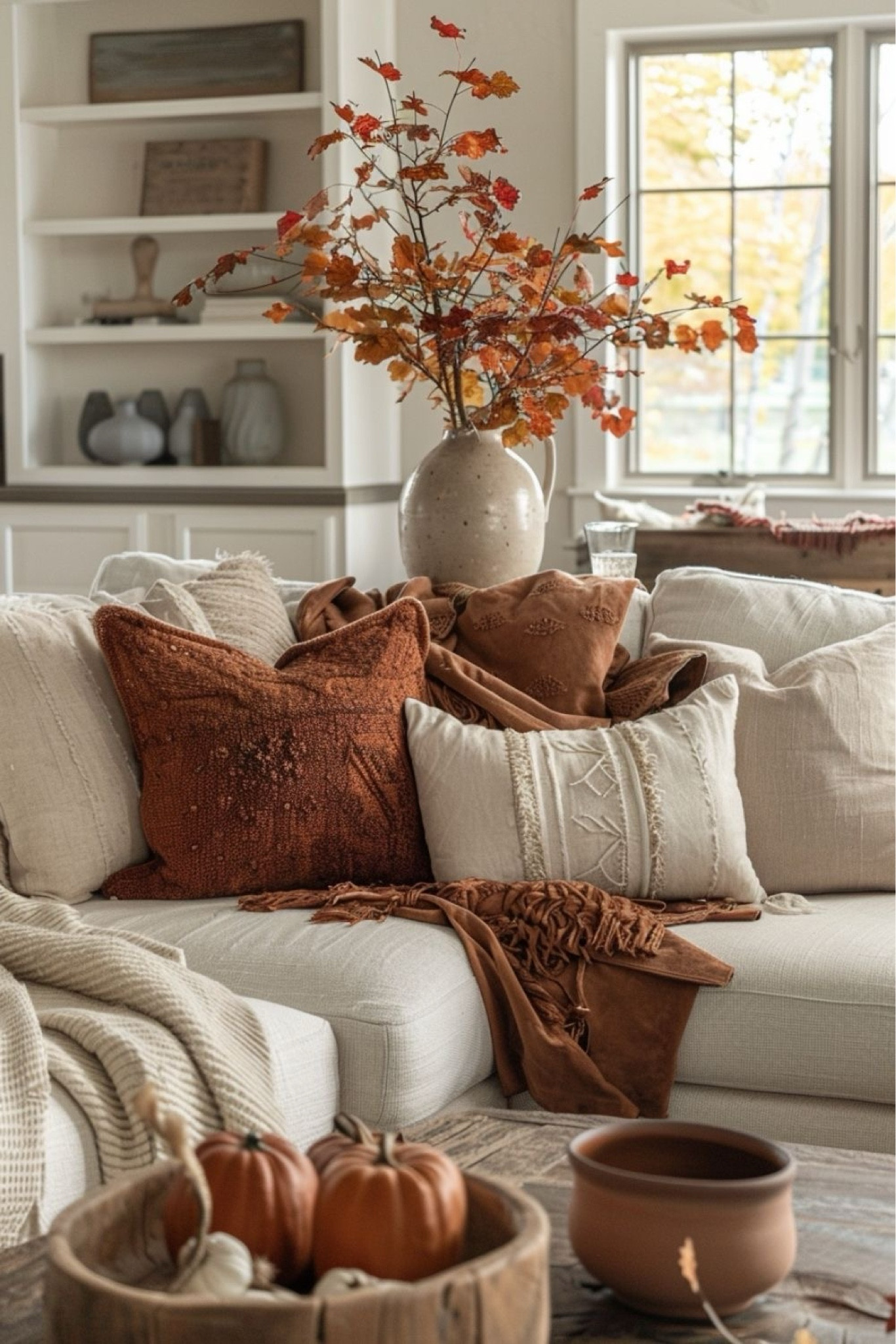 Fall Decorations 🍂🎃 Fall living room ✨ fall home decor #falllivingroom #fallkitchen #fallhomedecor #autunhomedecor #modernfarmhousefalldecor #fallpillows #fallblankets

#LTKSaleAlert #LTKFallSale #LTKHome