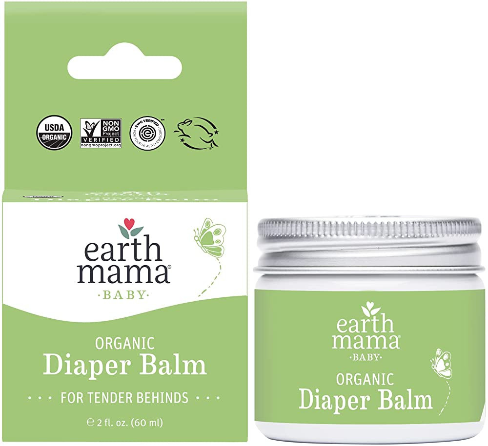 Earth Mama Organic Diaper Balm Multipurpose Baby Ointment | EWG Verified, Petroleum & Fragrance F... | Amazon (US)